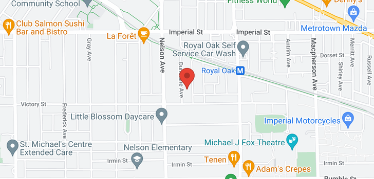 map of 7070 DUNBLANE AVENUE